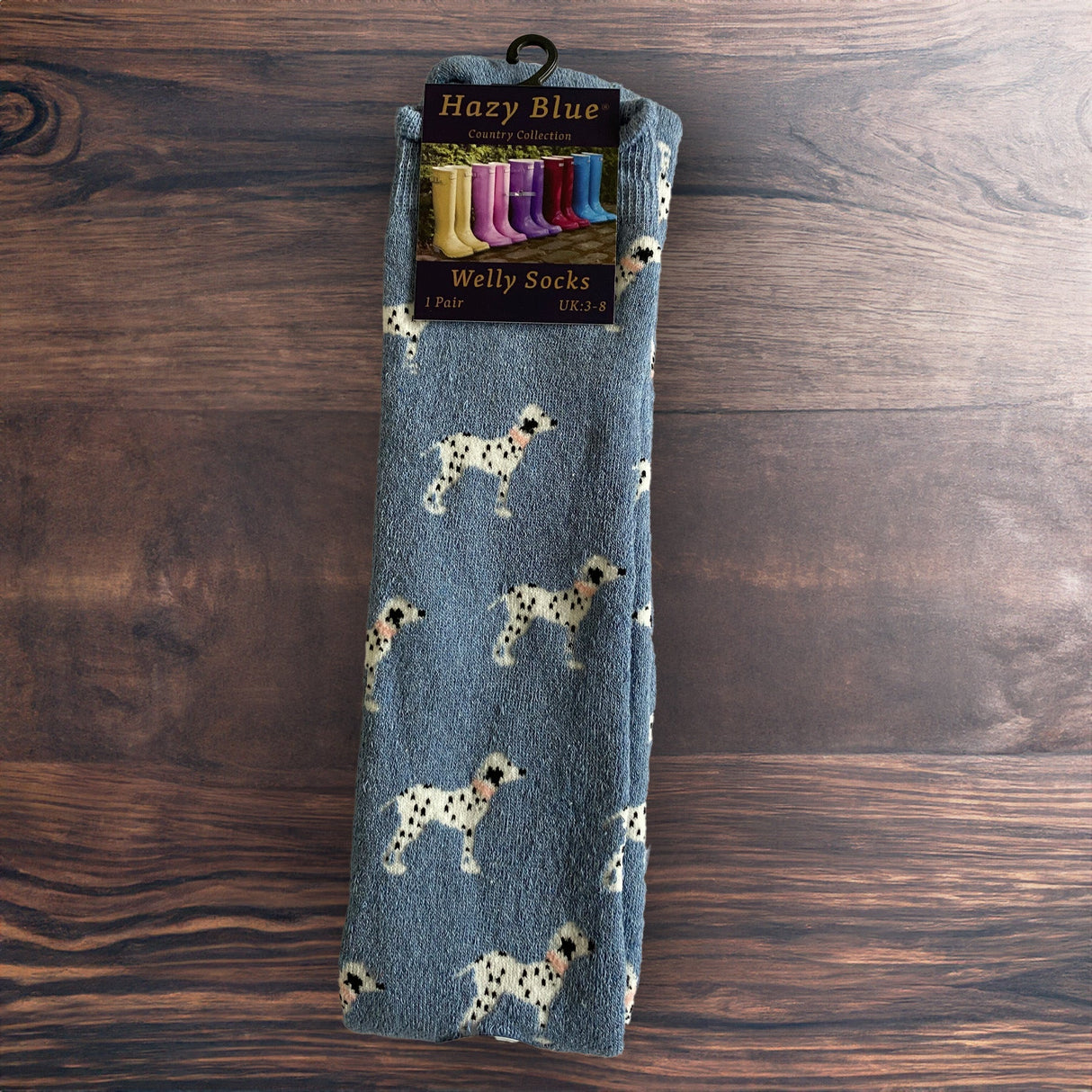 Hazy Blue Welly Socks (Sizes 3-8) - Just £6.49! Shop now at Warwickshire Clothing.