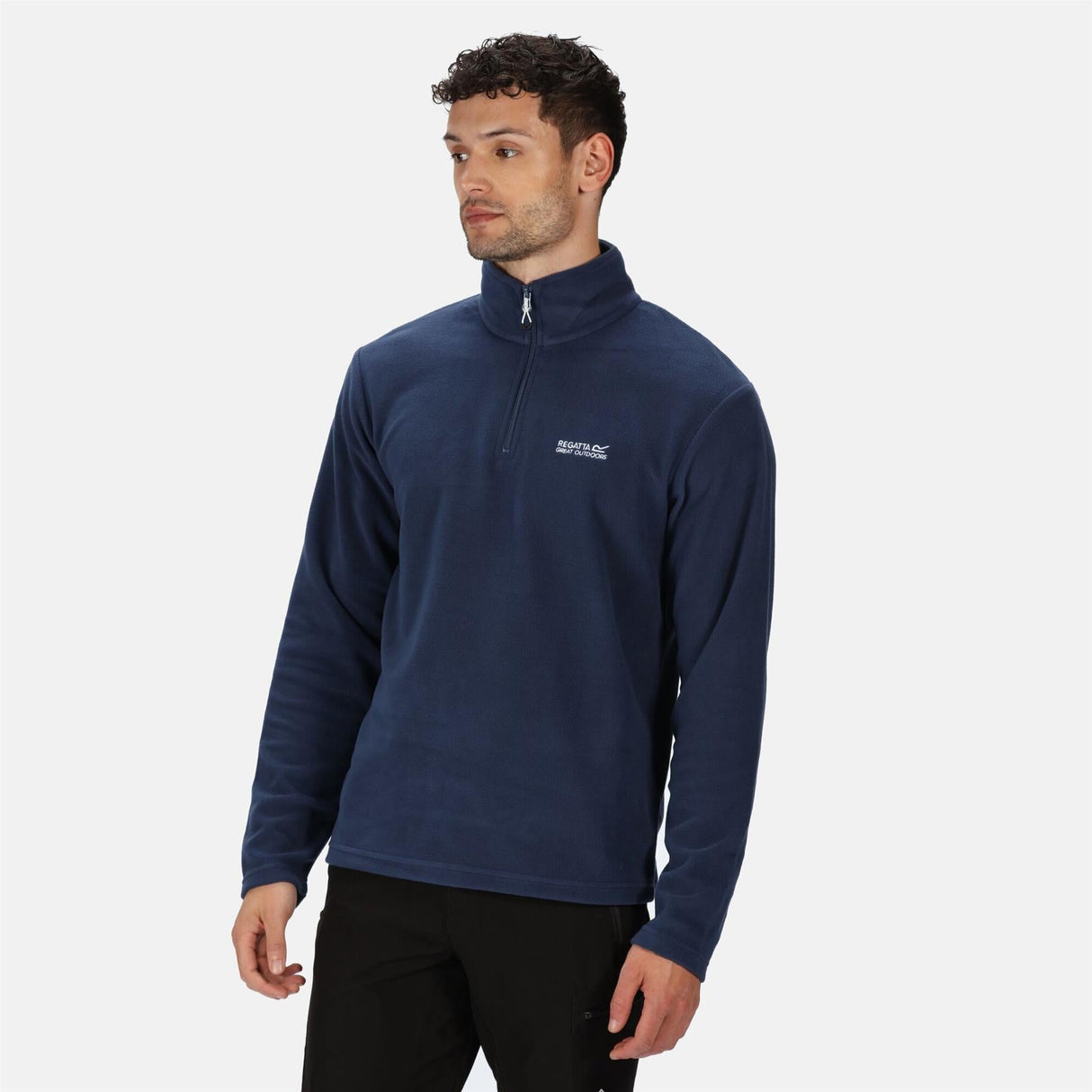 Regatta Mens Thompson Half Zip Light Micro Fleece | Dark Colours - Just £12.99! Shop now at Warwickshire Clothing.