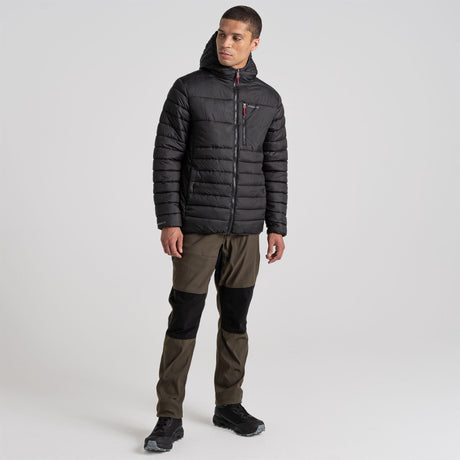 Craghoppers Men's Compresslite VIII Hooded Jacket | Black - Just £54.99! Shop now at Warwickshire Clothing.