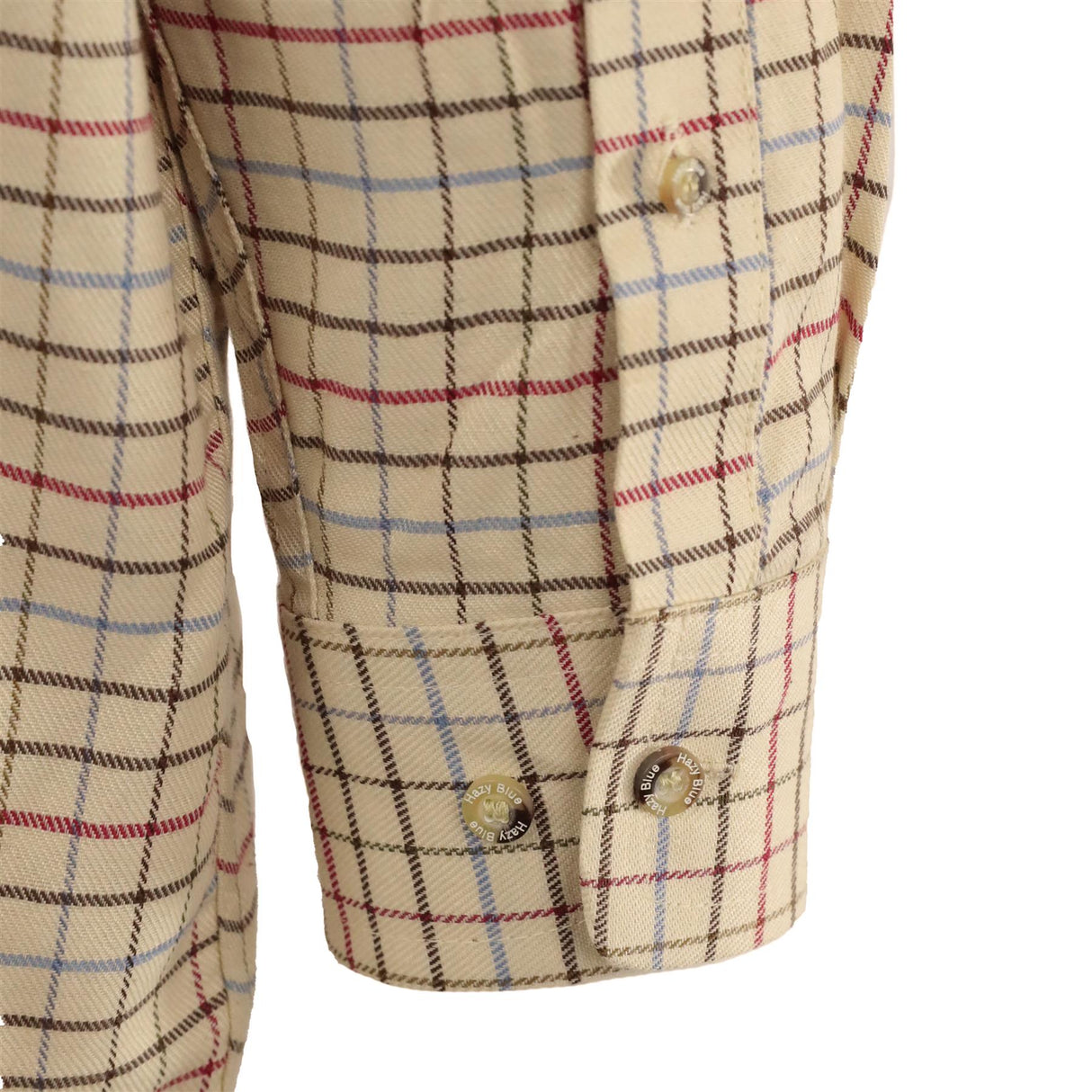 Hazy Blue Mens Long Sleeve Country Check Shirt - Fleece Lined - Just £24.99! Shop now at Warwickshire Clothing.
