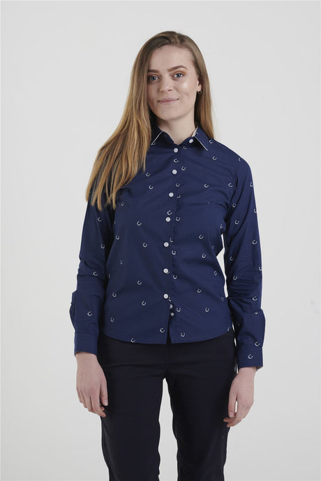 Hazy Blue Womens Long Sleeve Shirt - Leesha - Just $16.99! Shop now at Warwickshire Clothing. Free Dellivery.