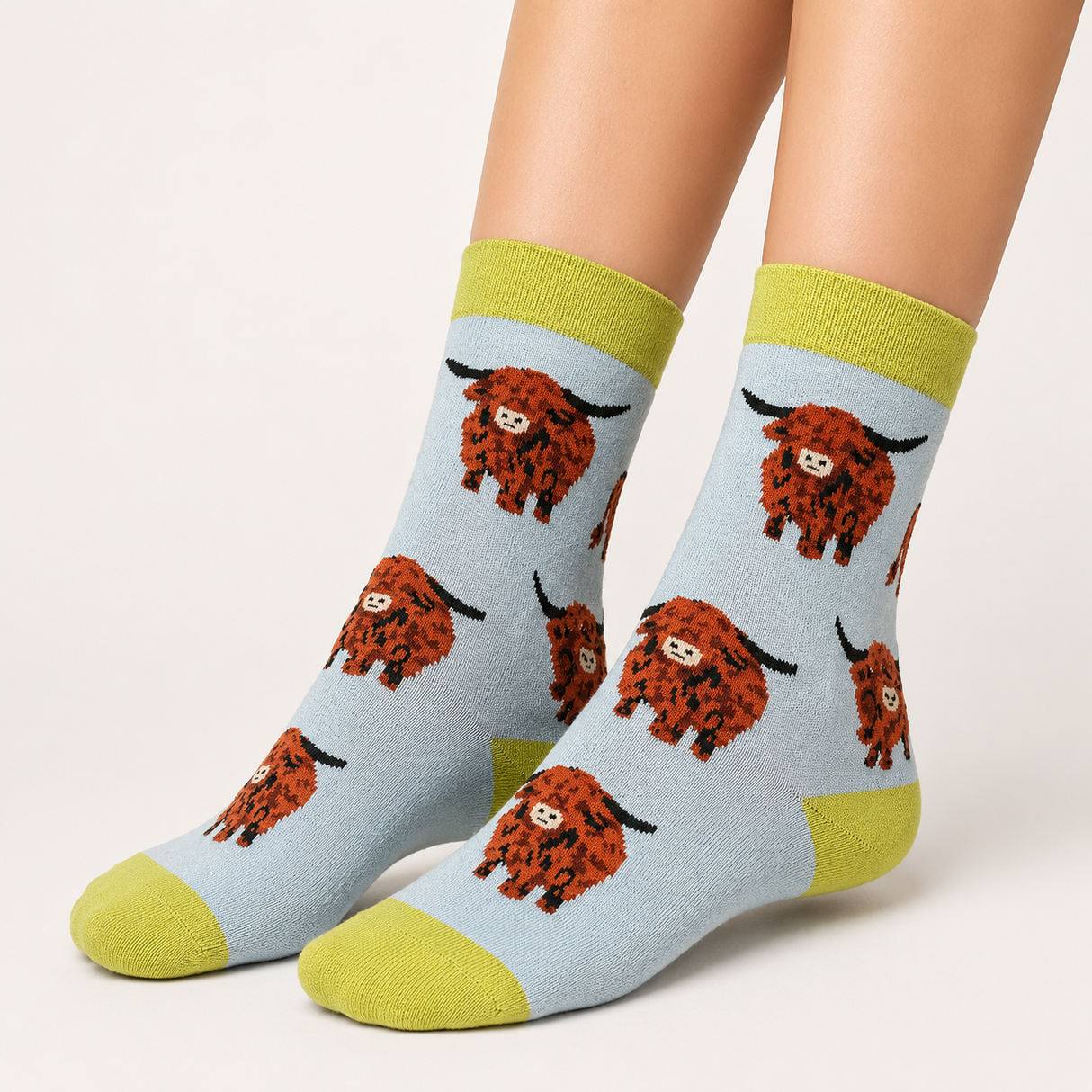 House of Tweed Pure Luxury Women's Bamboo Socks - Animal Pattern Collection