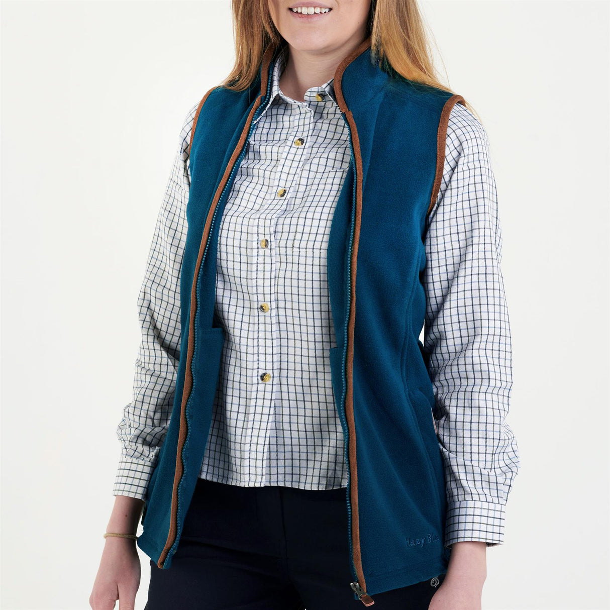 Hazy Blue Womens Sofia Full Zip Fleece Bodywarmer - Just £29.99! Shop now at Warwickshire Clothing.