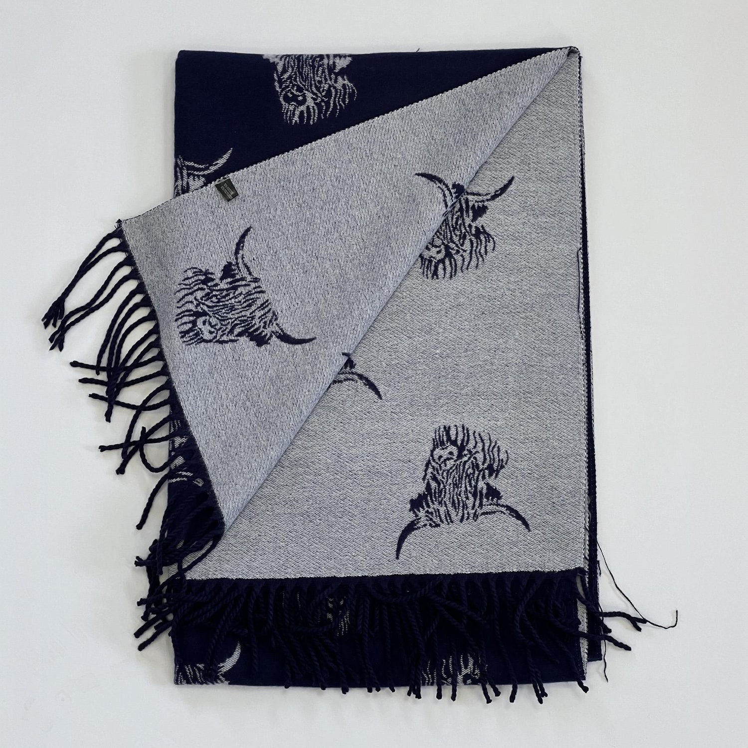 House of Tweed Highland Cattle Scarf - Just £14.99! Shop now at Warwickshire Clothing.