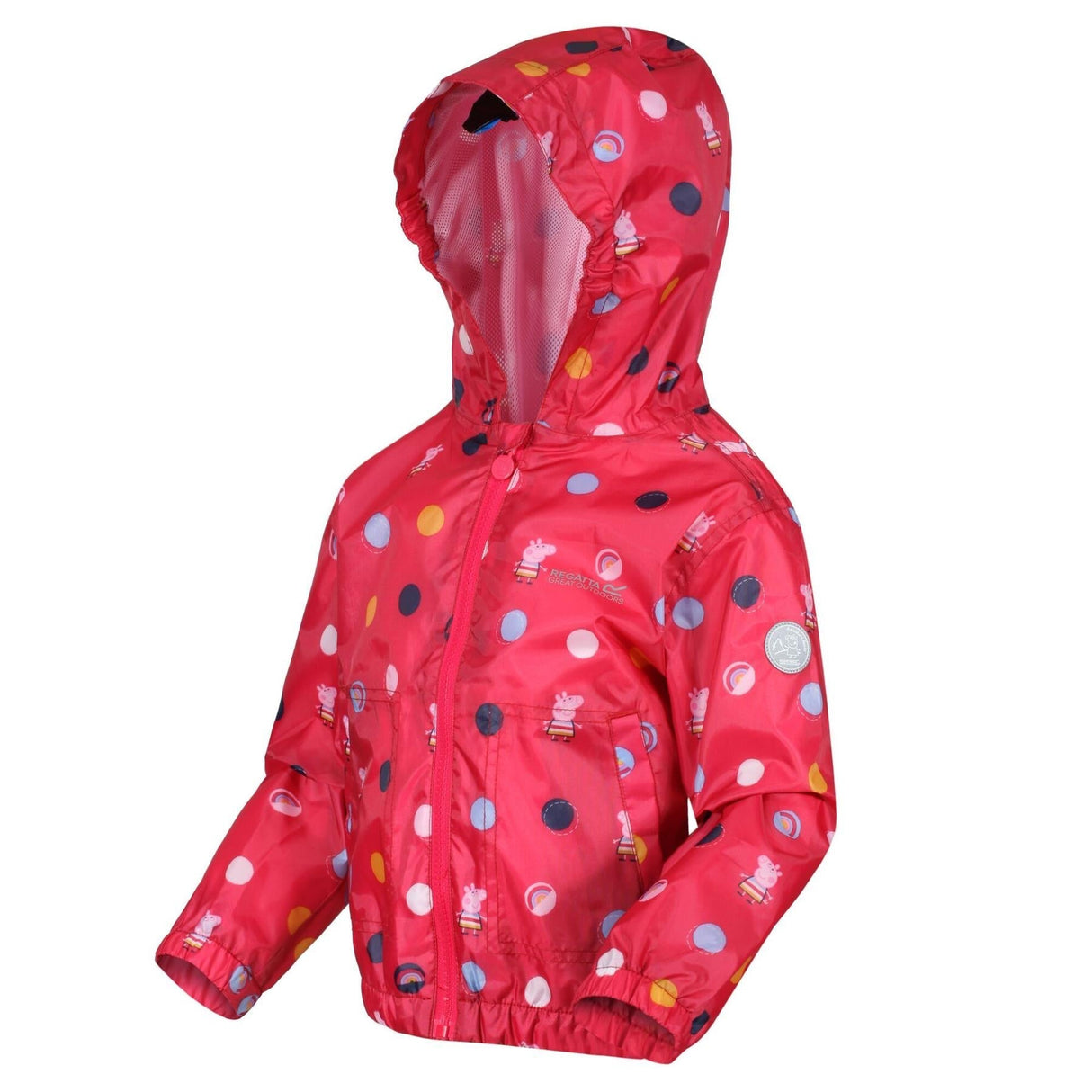 Regatta Kids Peppa Pig Muddy Puddle Waterproof Hooded Jacket Boys Girls - Just £19.99! Shop now at Warwickshire Clothing.