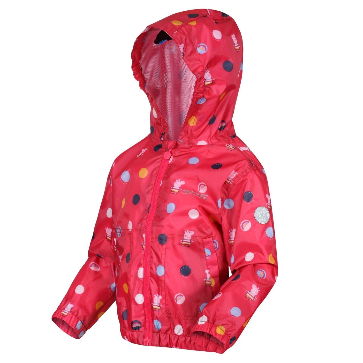 Regatta Kids Peppa Pig Muddy Puddle Waterproof Hooded Jacket Boys Girls - Just £19.99! Shop now at Warwickshire Clothing.