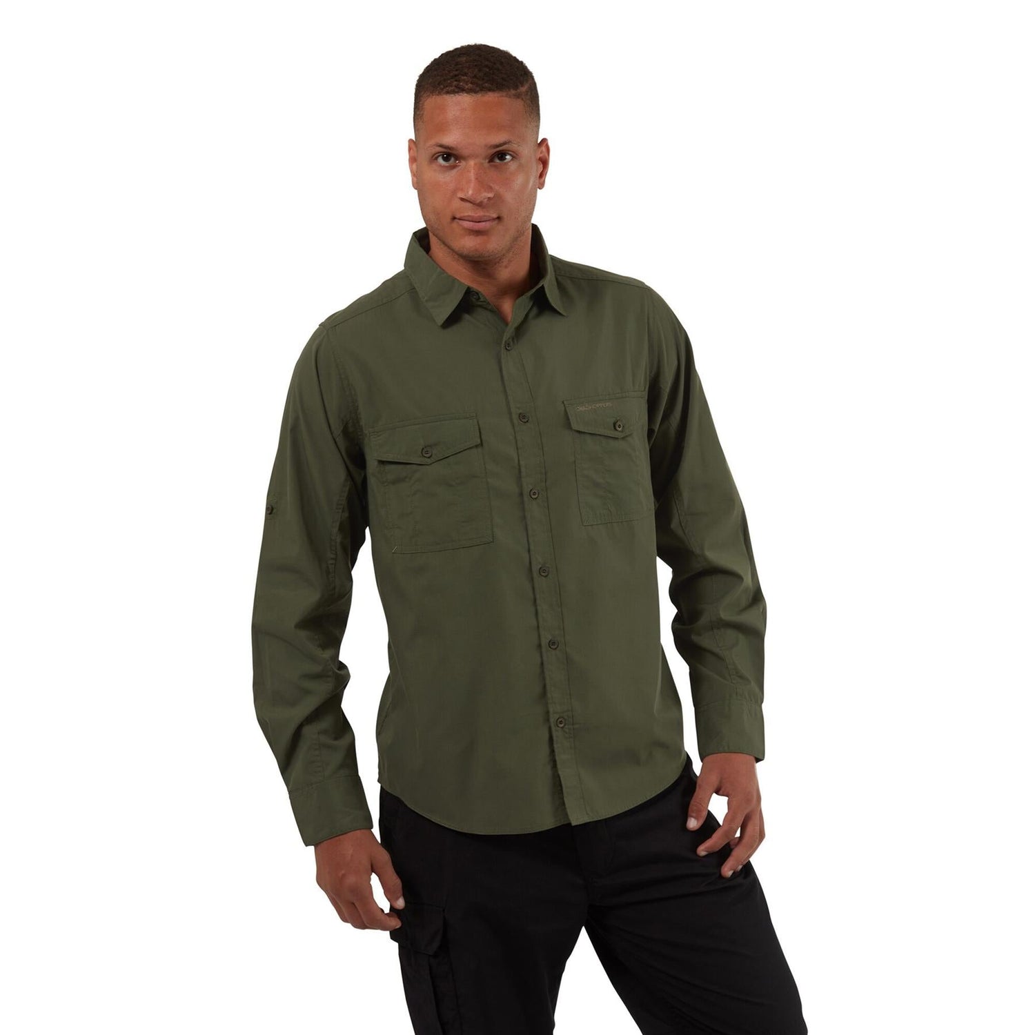 Craghoppers Mens New Kiwi Long Sleeved Shirt Walking Nosi Defence Travel - Just £29.99! Shop now at Warwickshire Clothing.