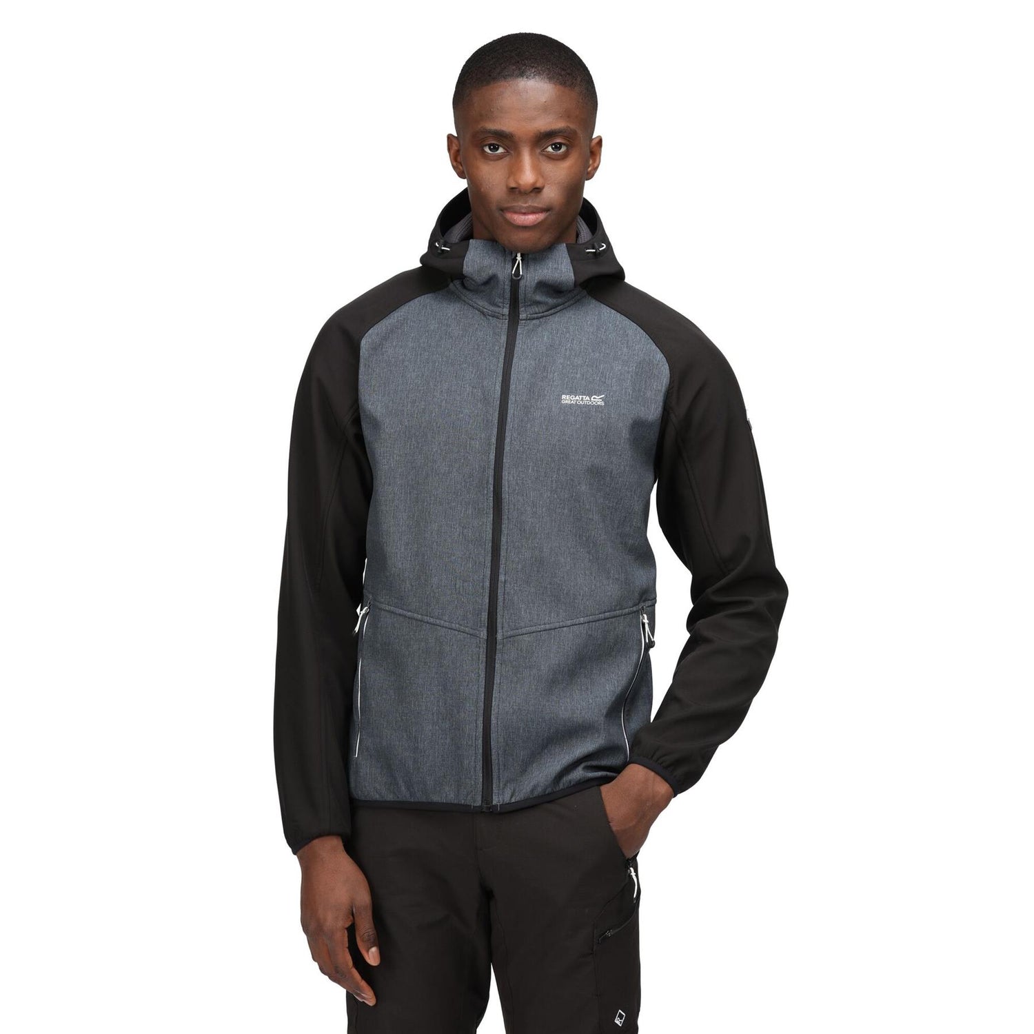 Regatta Mens Arec III Outdoor Hooded Softshell Jacket - Just £29.99! Shop now at Warwickshire Clothing.
