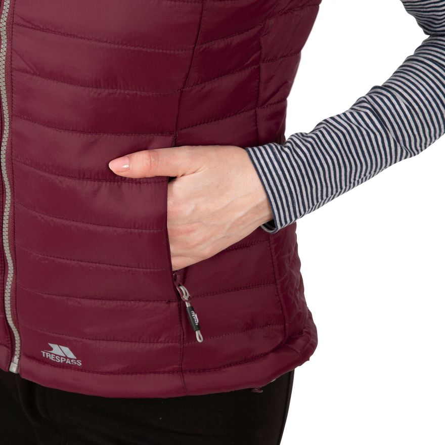 Trespass Women Hooded Padded Gilet Aretha - Just £27.99! Shop now at Warwickshire Clothing.