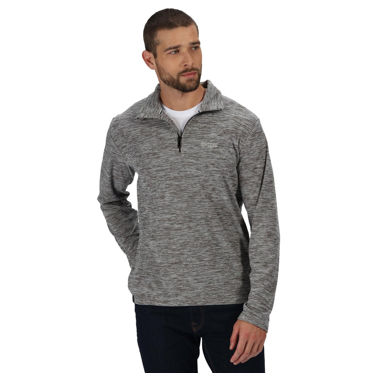 Regatta Mens Elgor II Half Zip Long Sleeved Jumper Pullover - Just £16.99! Shop now at Warwickshire Clothing.