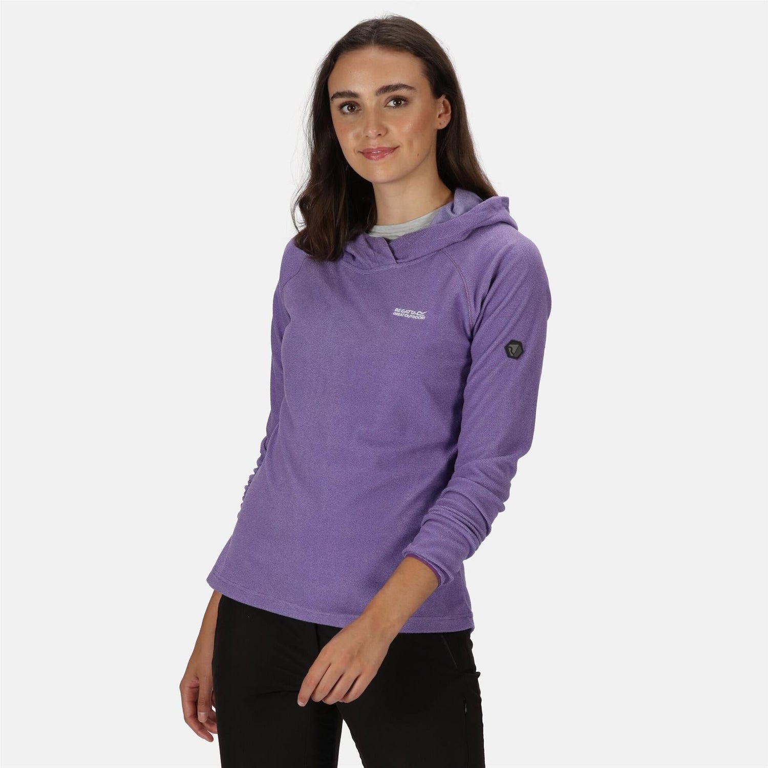 Regatta Womens Montes Lightweight Hooded Fleece Pullover Jumper Hoodie - Just £17.99! Shop now at Warwickshire Clothing.