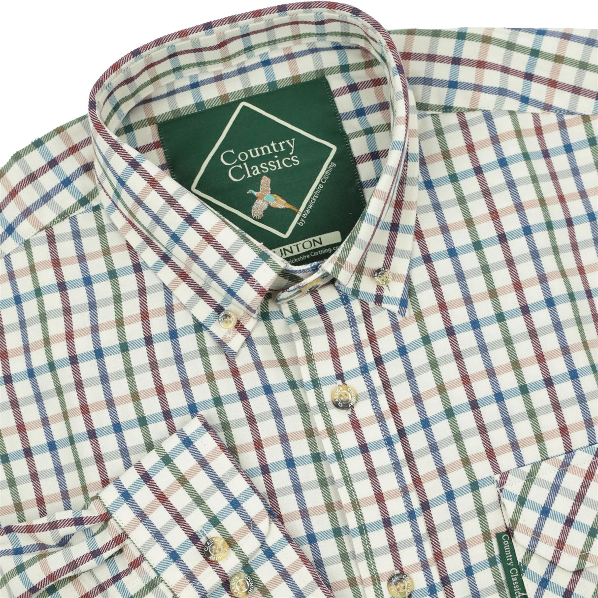 Country Classics Mens Long Sleeve Buttoned Down Collar Shirt - Taunton Blue - Just £18.99! Shop now at Warwickshire Clothing.