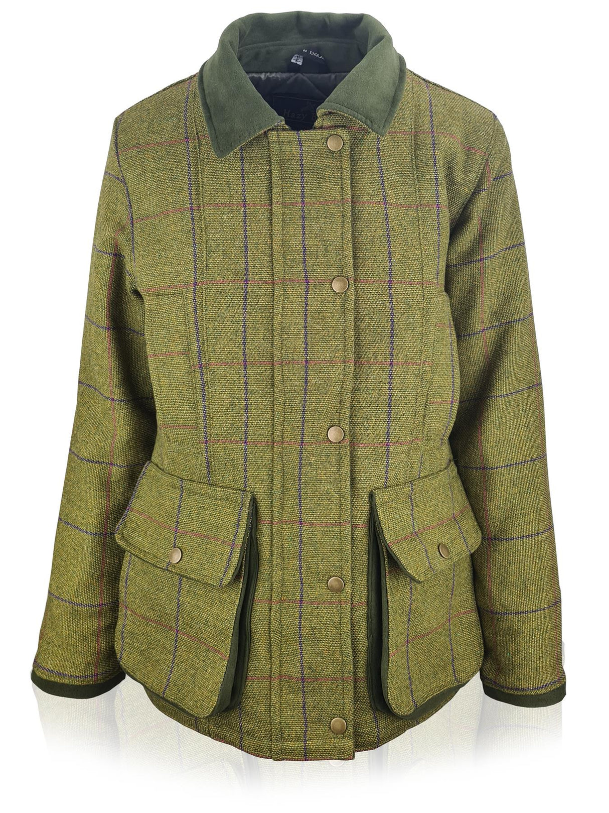 Hazy Blue Womens Quilted Derby Tweed Shooting Jacket - Just £84.99! Shop now at Warwickshire Clothing.