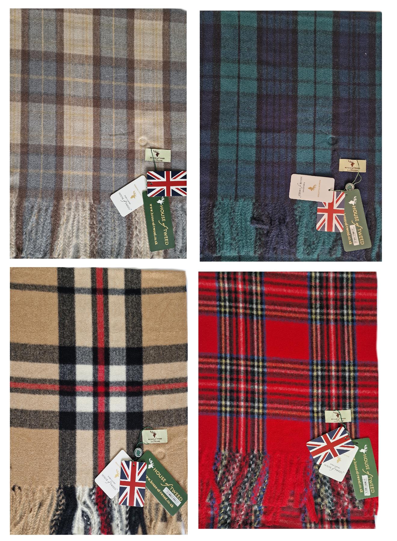House Of Tweed Scarf Super Soft Tartan Design Check Scotland - Just £12.99! Shop now at Warwickshire Clothing.