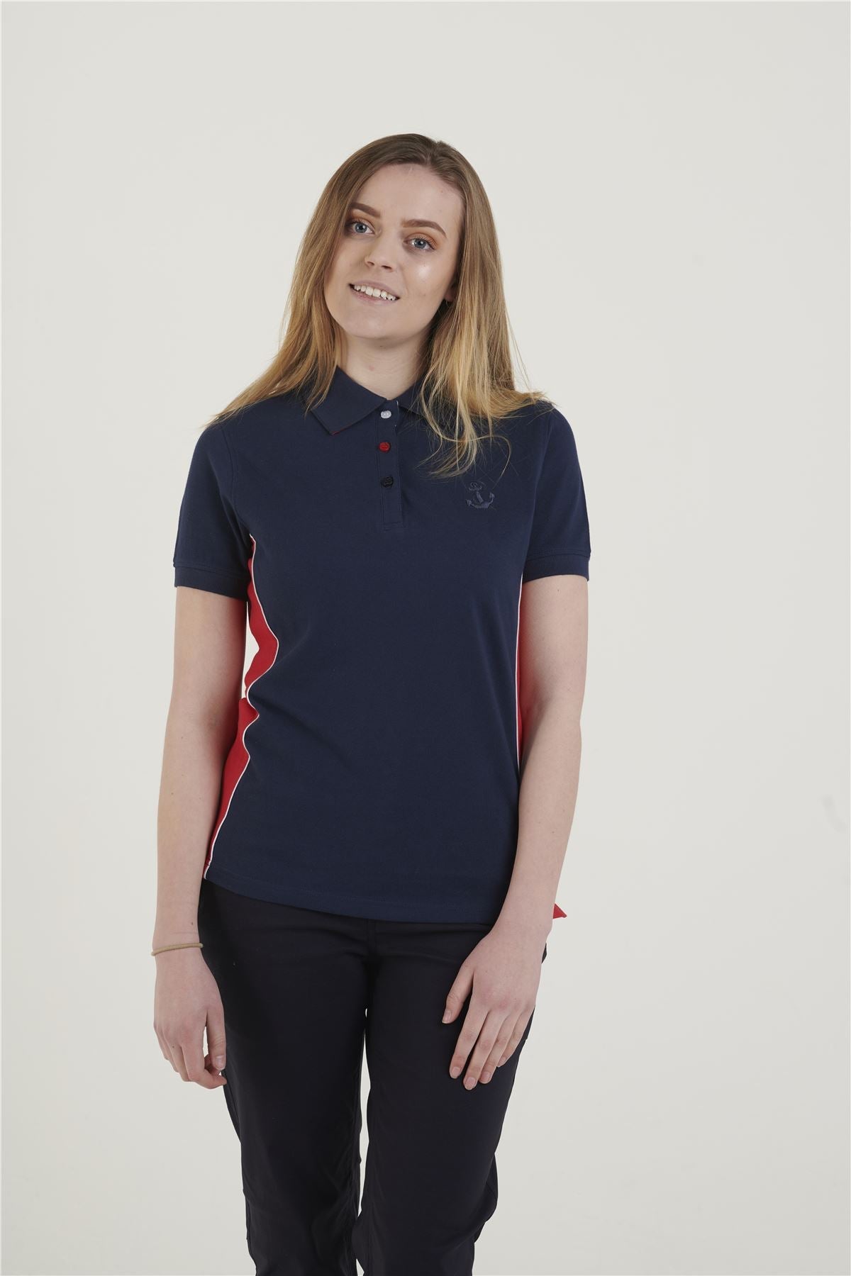 Hazy Blue Womens Short Sleeve Polo Shirt - Mia II - Just £14.99! Shop now at Warwickshire Clothing.