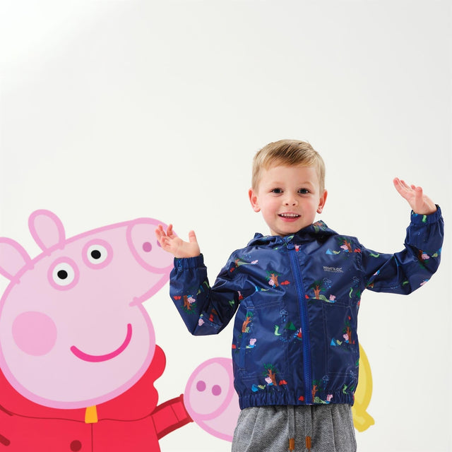 Regatta Kids Peppa Pig Muddy Puddle Waterproof Hooded Jacket Boys Girls - Just £19.99! Shop now at Warwickshire Clothing.