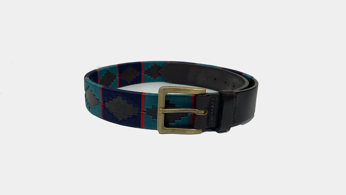 Hazy Blue Brown Leather Polo Belts: Equestrian Style & Everyday Elegance