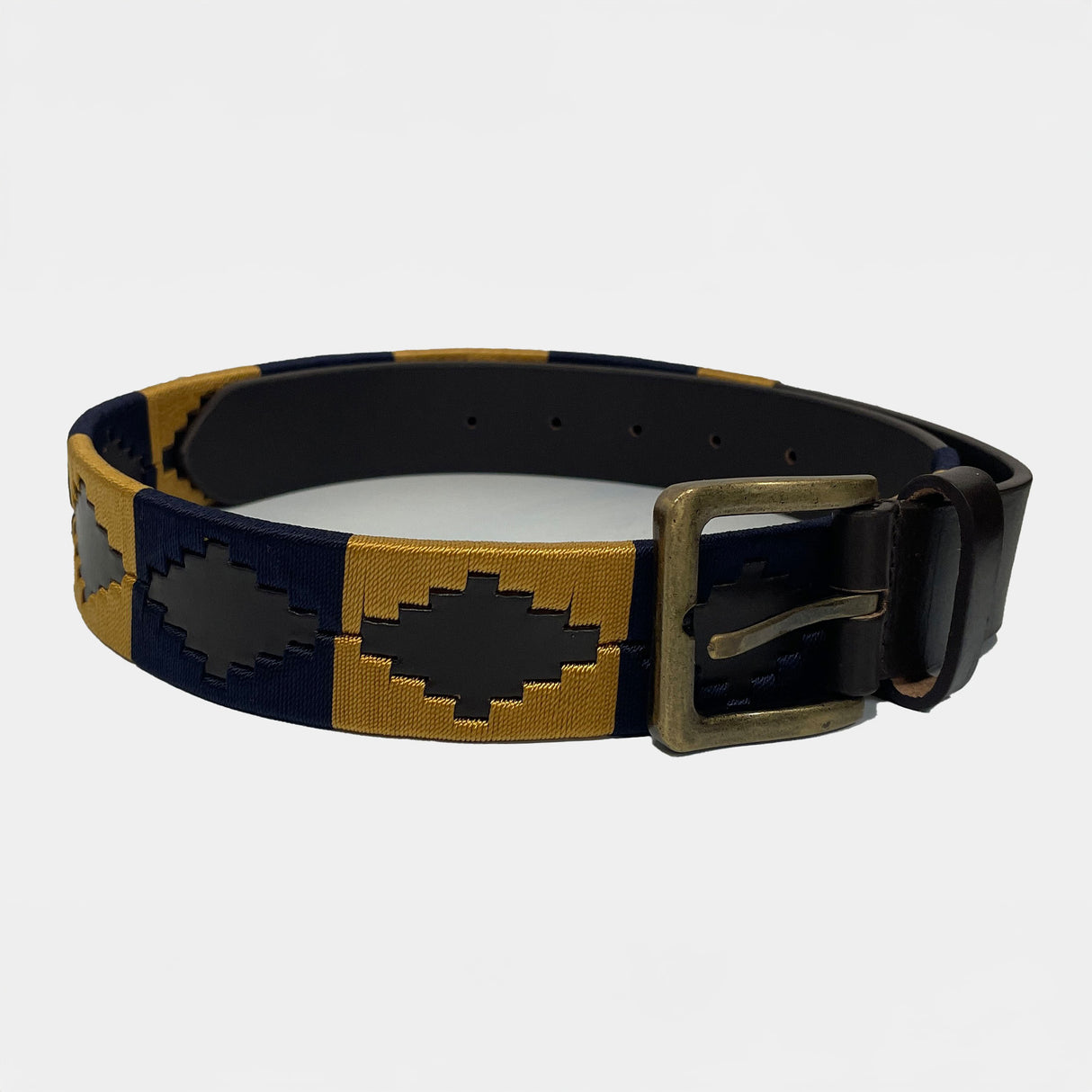 Hazy Blue Brown Leather Polo Belts: Equestrian Style & Everyday Elegance