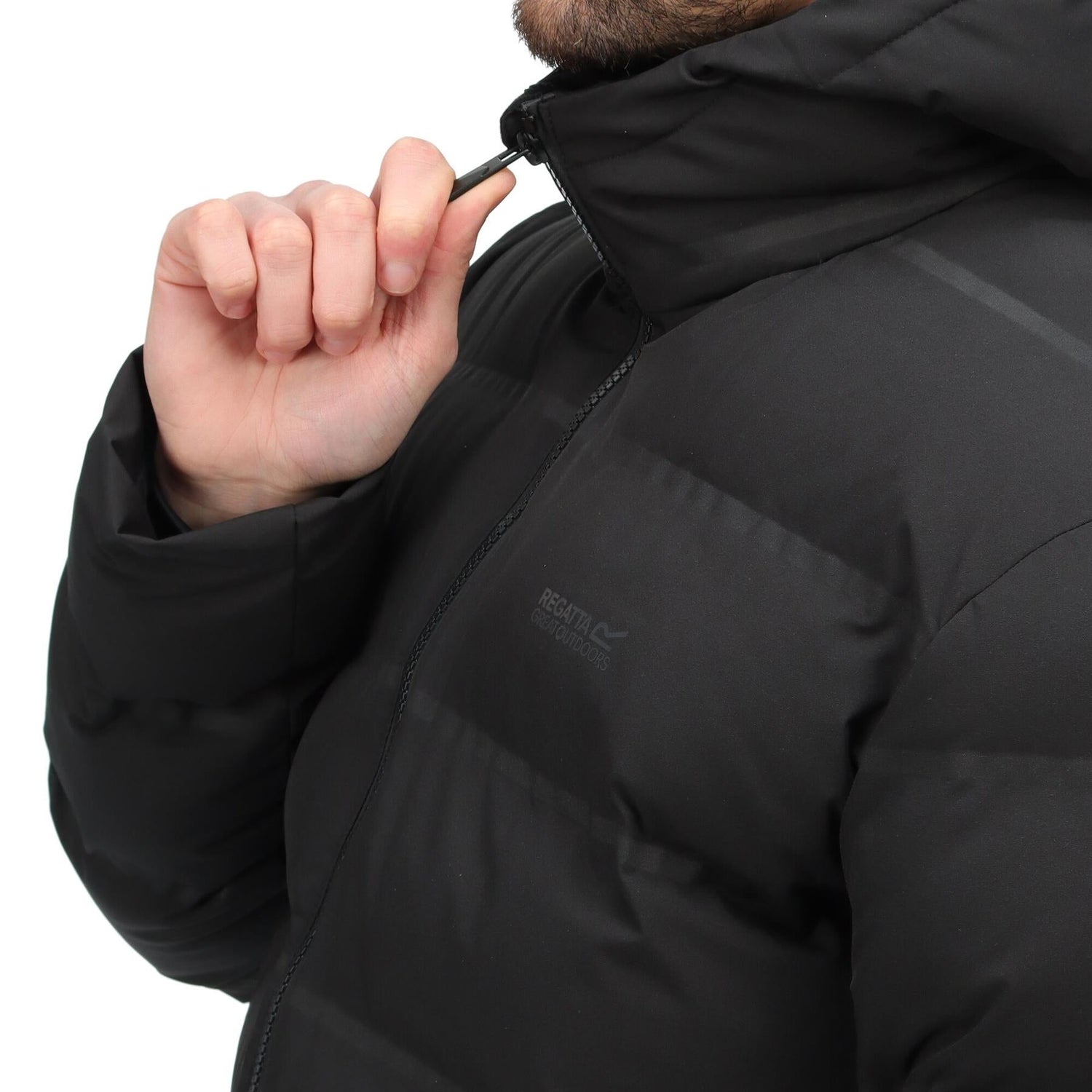 Regatta Mens Thermisto Water Repellent Durable Hooded Padded Puffer Jacket - Just £47.99! Shop now at Warwickshire Clothing.