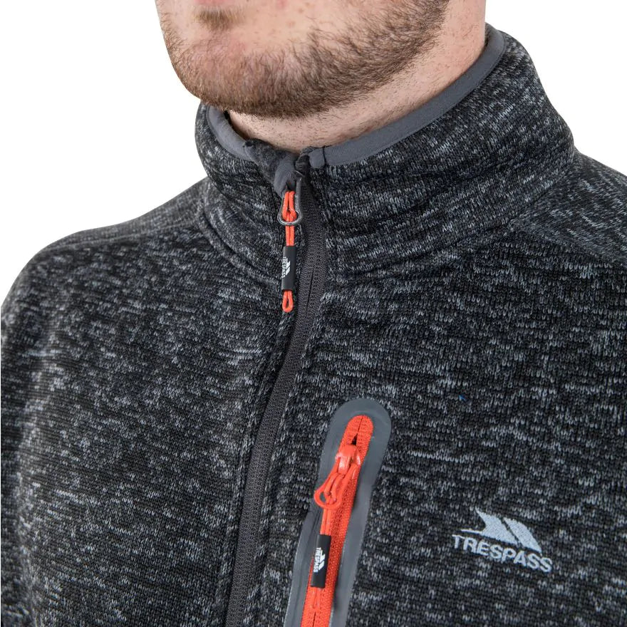 Trespass Mens Marl Fleece Jacket Bingham - Just £34.99! Shop now at Warwickshire Clothing.