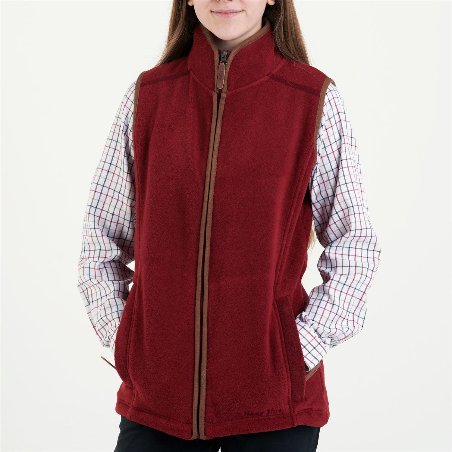 Hazy Blue Womens Sofia Full Zip Fleece Bodywarmer - Just £22.99! Shop now at Warwickshire Clothing.