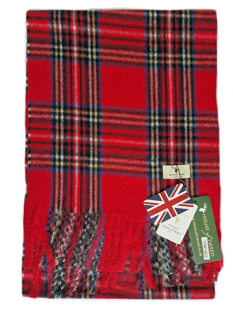 House of Tweed Scarf Tartan Red - Just $12.99! Shop now at Warwickshire Clothing. Free Dellivery.