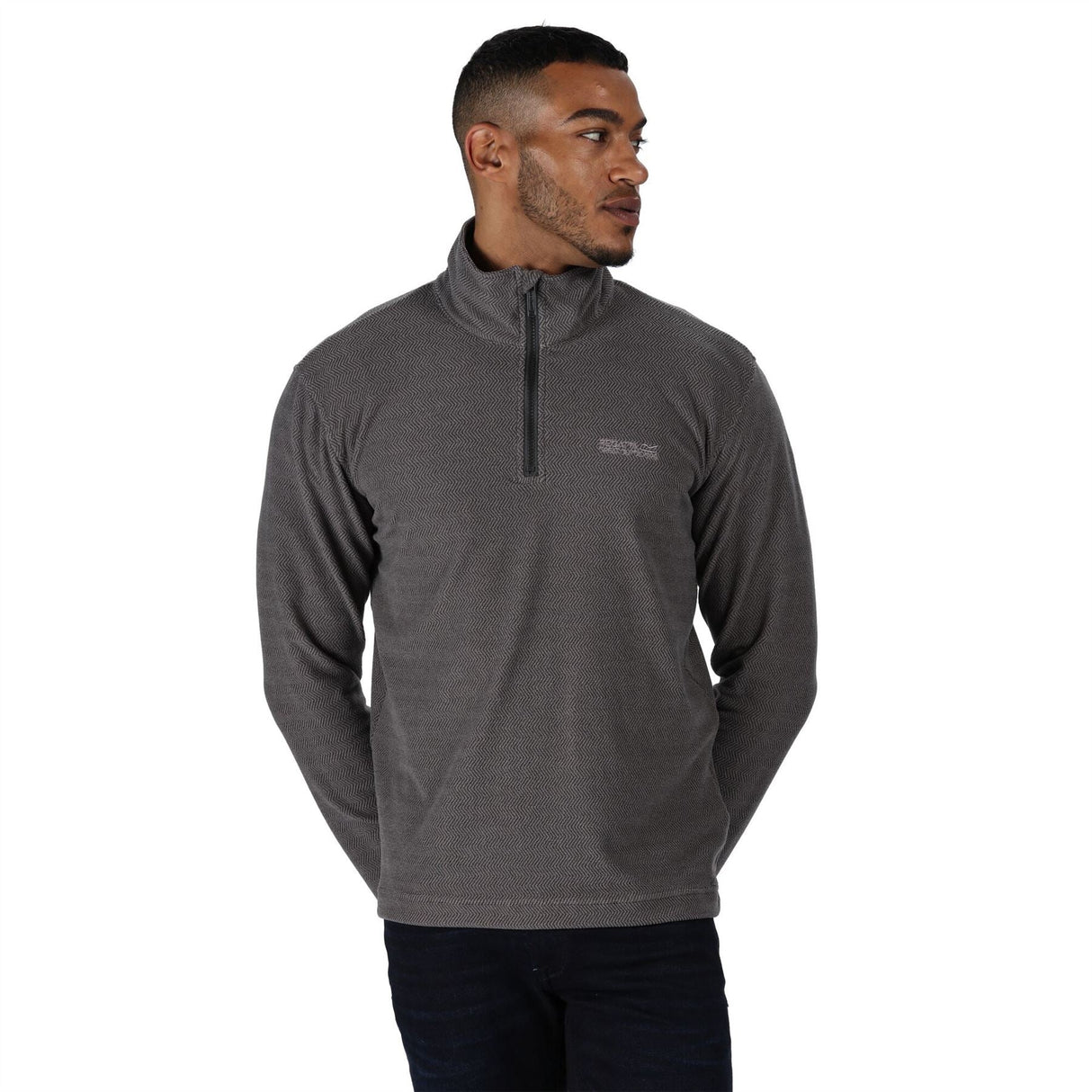 Regatta Mens Elgor II Half Zip Long Sleeved Jumper Pullover - Just £16.99! Shop now at Warwickshire Clothing.