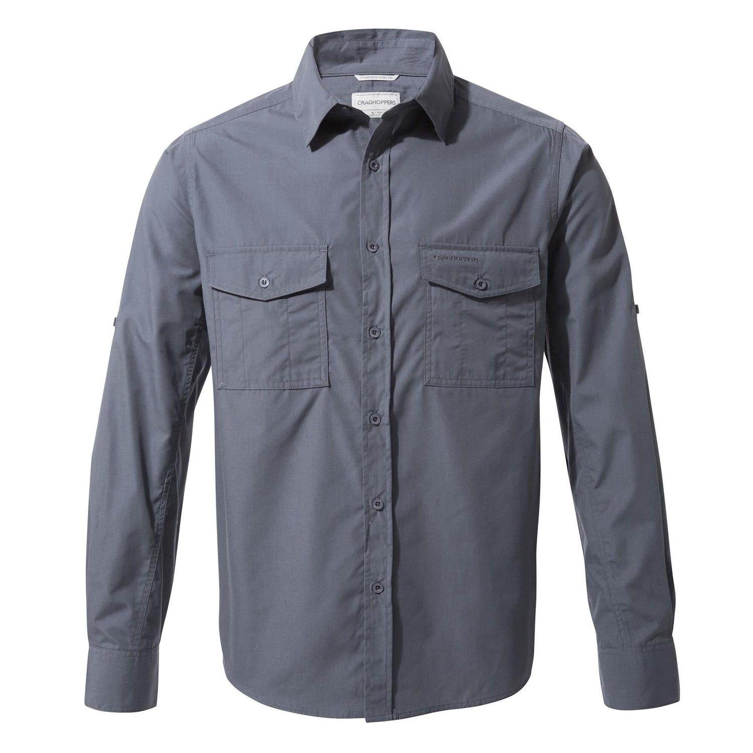 Craghoppers Mens New Kiwi Long Sleeved Shirt Walking Nosi Defence Travel - Just £29.99! Shop now at Warwickshire Clothing.