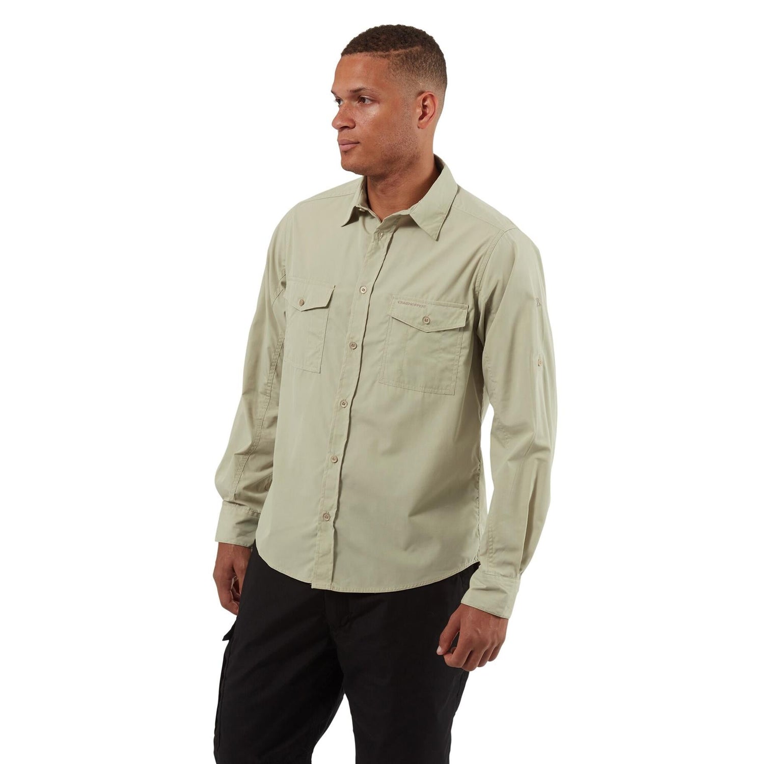Craghoppers Mens New Kiwi Long Sleeved Shirt Walking Nosi Defence Travel - Just £29.99! Shop now at Warwickshire Clothing.