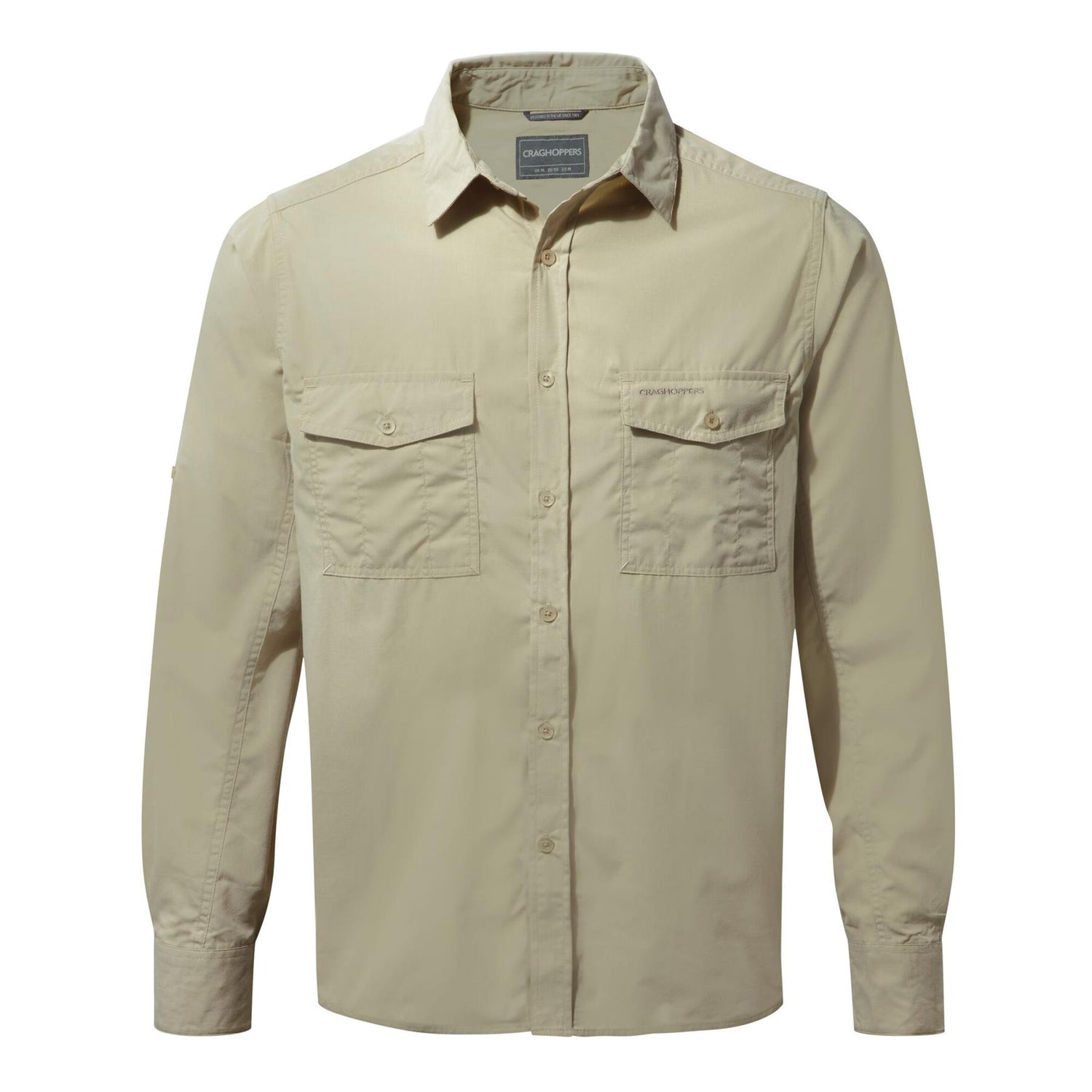 Craghoppers Mens New Kiwi Long Sleeved Shirt Walking Nosi Defence Travel - Just £29.99! Shop now at Warwickshire Clothing.
