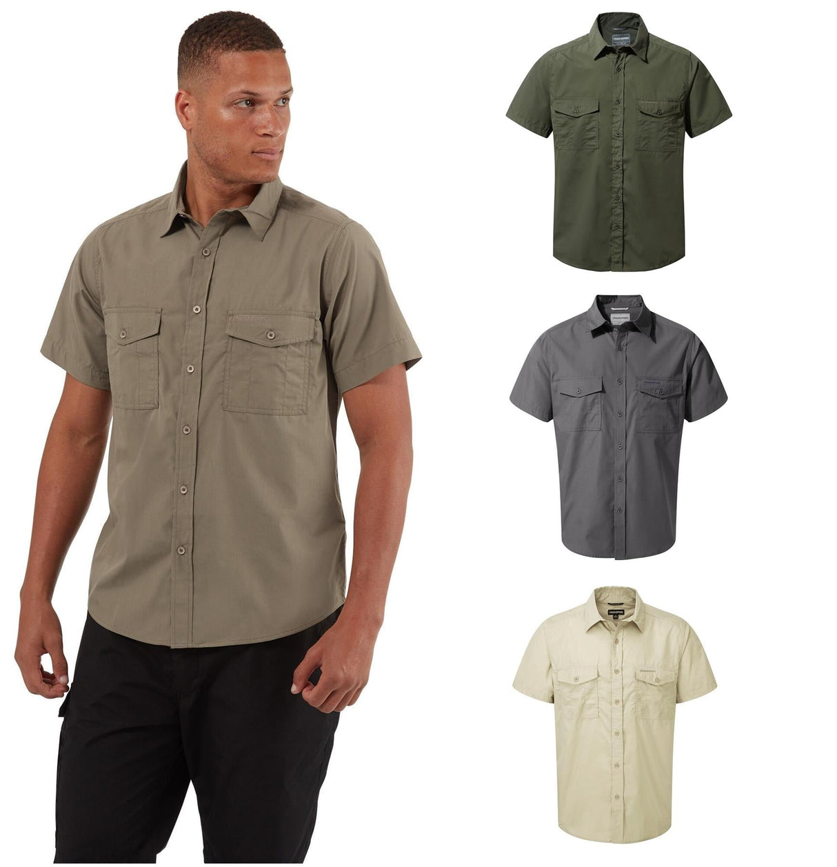 Craghoppers Mens Kiwi Short Sleeved Summer Shirt Nosi Defense Adventure Holiday - Just $24.99! Shop now at Warwickshire Clothing. Free Dellivery.