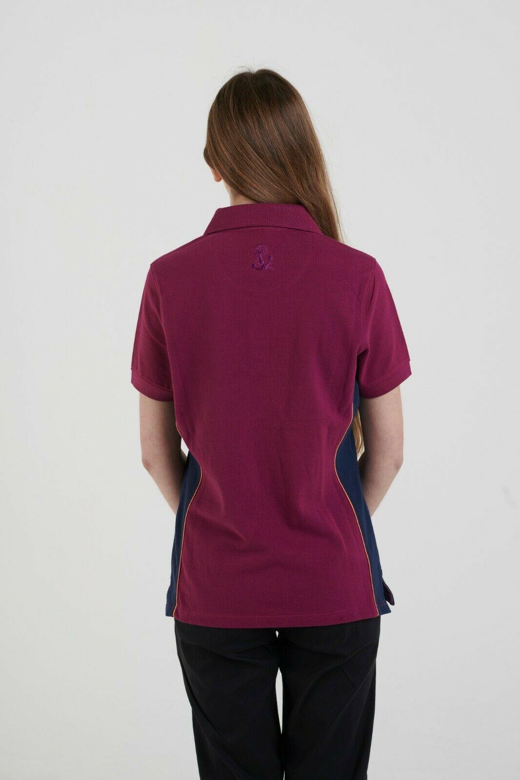 Hazy Blue Womens Short Sleeve Polo Shirt - Mia II - Just £14.99! Shop now at Warwickshire Clothing.