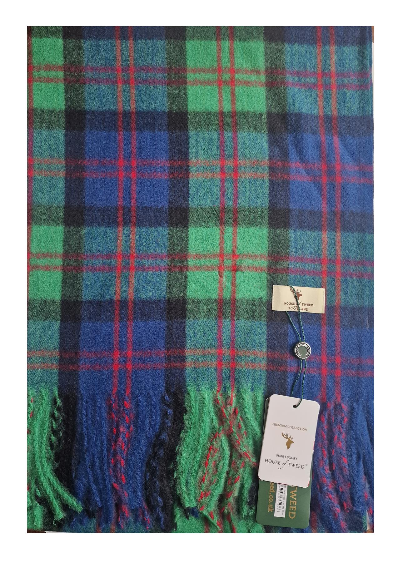 House Of Tweed Womens Soft Tartan Scarf - Just £14.99! Shop now at Warwickshire Clothing.