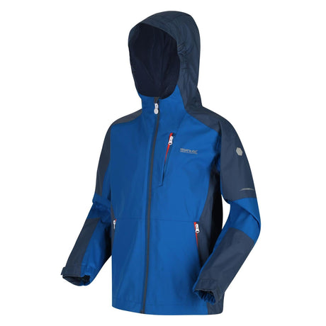 Regatta Kids Calderdale II Waterproof Hooded Zip Pocket Jacket - Just £24.99! Shop now at Warwickshire Clothing.