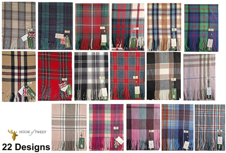 House Of Tweed Womens Soft Tartan Scarf - Just £14.99! Shop now at Warwickshire Clothing.
