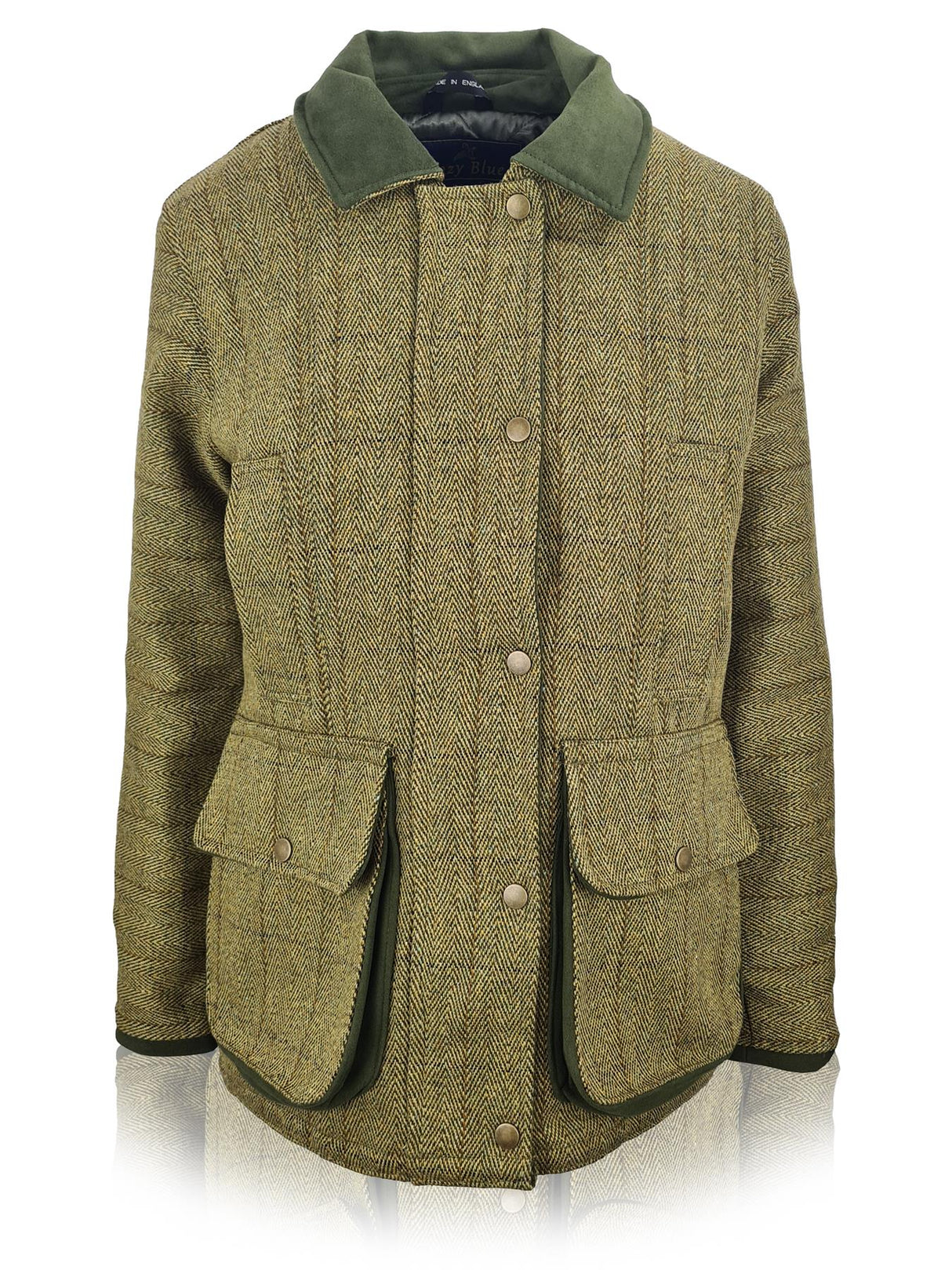 Hazy Blue Womens Quilted Derby Tweed Shooting Jacket - Just £84.99! Shop now at Warwickshire Clothing.