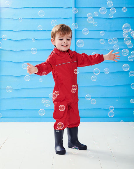 Regatta Kids Rain All in One Waterproof Suit - Just £12.99! Shop now at Warwickshire Clothing.