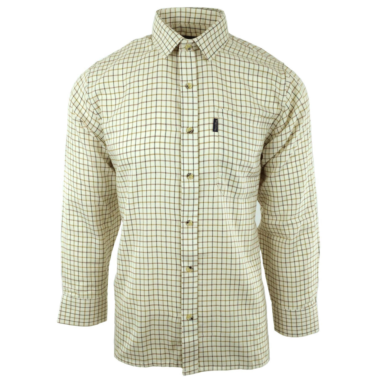 Hazy Blue Mens Long Sleeve Country Check Shirt - Fleece Lined - Just £24.99! Shop now at Warwickshire Clothing.