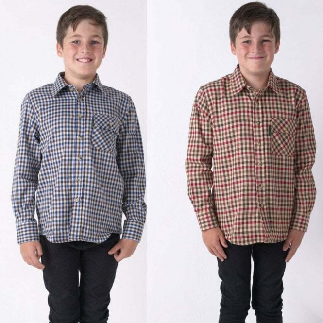 Country Classics Kids Long Sleeve Check Shirt - Highclere - Just £14.99! Shop now at Warwickshire Clothing.