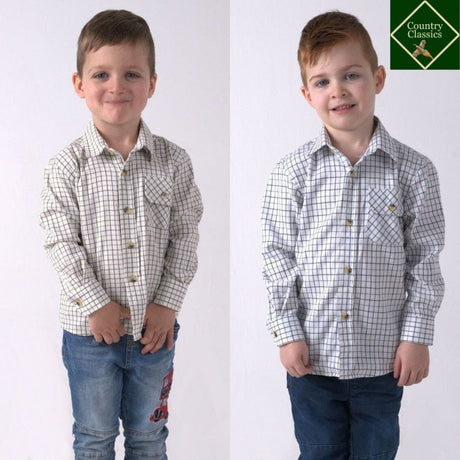 Country Classics Kids Long Sleeve Check Shirt - Tattersall - Just £14.99! Shop now at Warwickshire Clothing.