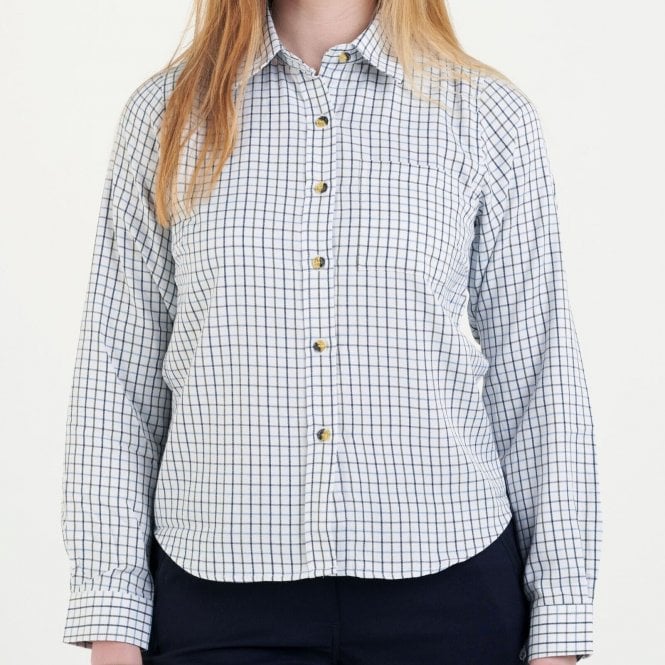 Country Classics Womens Check Long Sleeve Shirts - Tattersall Blue - Just £16.99! Shop now at Warwickshire Clothing.