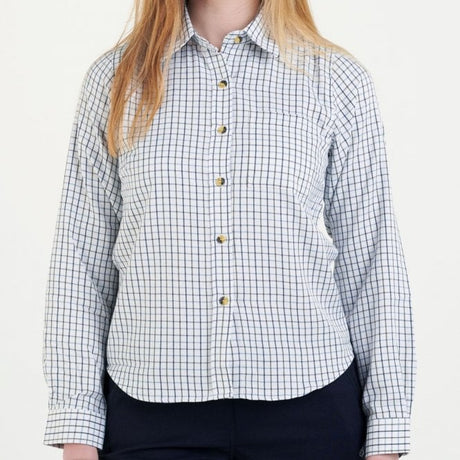 Country Classics Womens Check Long Sleeve Shirts - Tattersall Blue - Just £16.99! Shop now at Warwickshire Clothing.