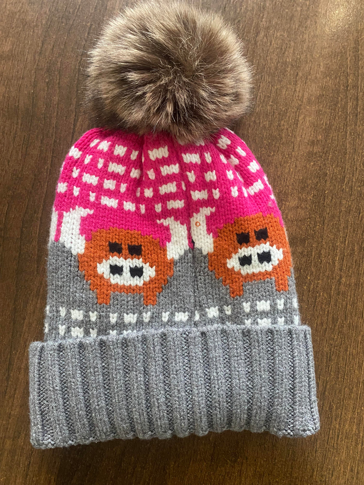 House Of Tweed Luxury Animal Print Pom Pom Beanies - Just £14.99! Shop now at Warwickshire Clothing.