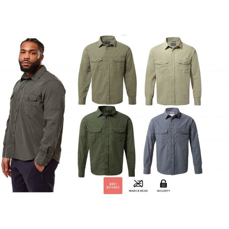 Craghoppers Men's Kiwi Long Sleeved Shirt - Just $29.99! Shop now at Warwickshire Clothing. Free Dellivery.