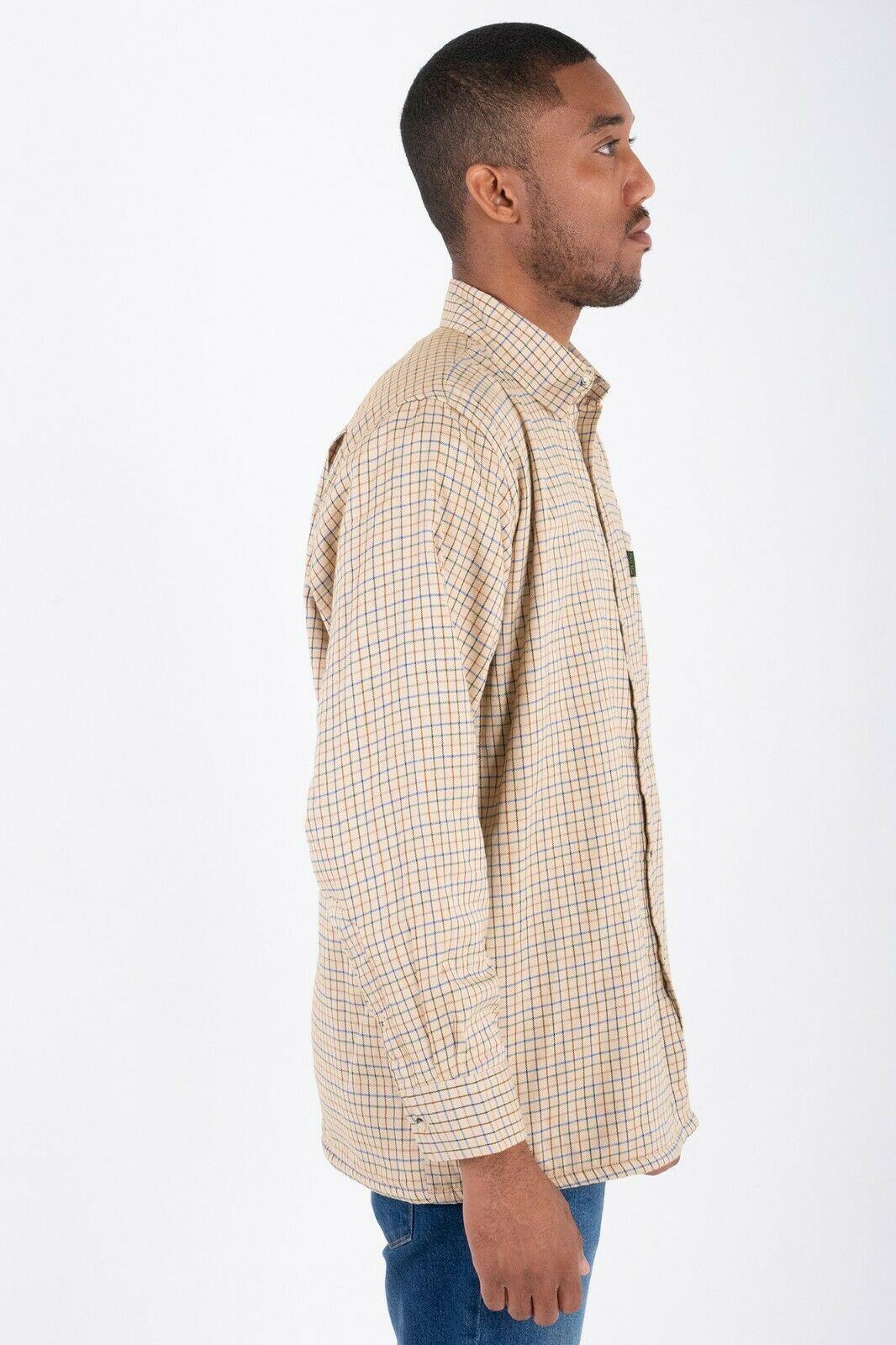 Hazy Blue Mens Long Sleeve Country Check Shirt - Fleece Lined - Just £24.99! Shop now at Warwickshire Clothing.