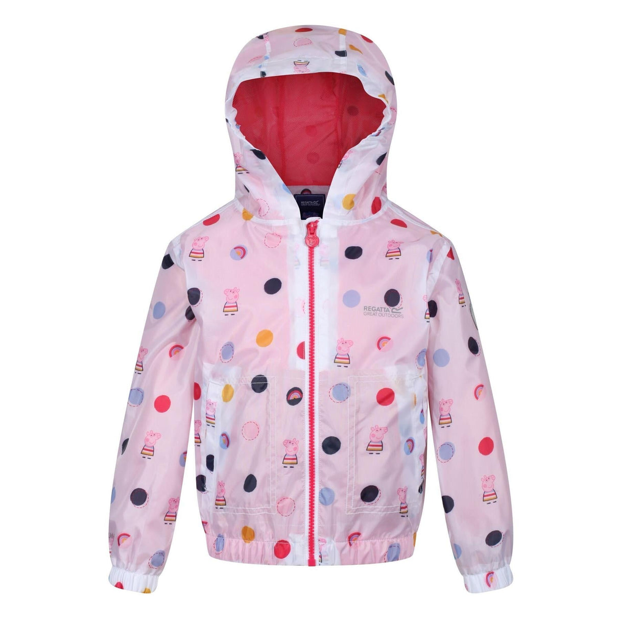 Regatta Kids Peppa Pig Muddy Puddle Waterproof Hooded Jacket Boys Girls - Just £19.99! Shop now at Warwickshire Clothing.