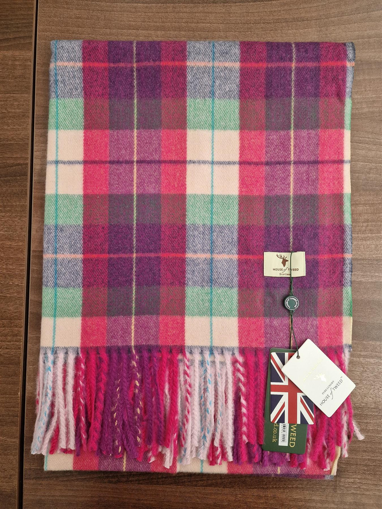 House Of Tweed Scarf Neck Wrap Super Soft Tartan Check Scotland - Just £16.99! Shop now at Warwickshire Clothing.