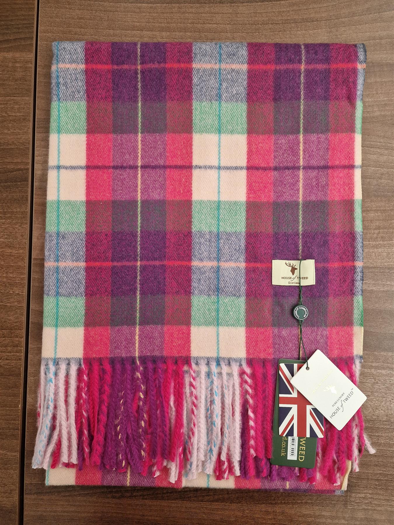 House Of Tweed Scarf Neck Wrap Super Soft Tartan Check Scotland - Just £16.99! Shop now at Warwickshire Clothing.