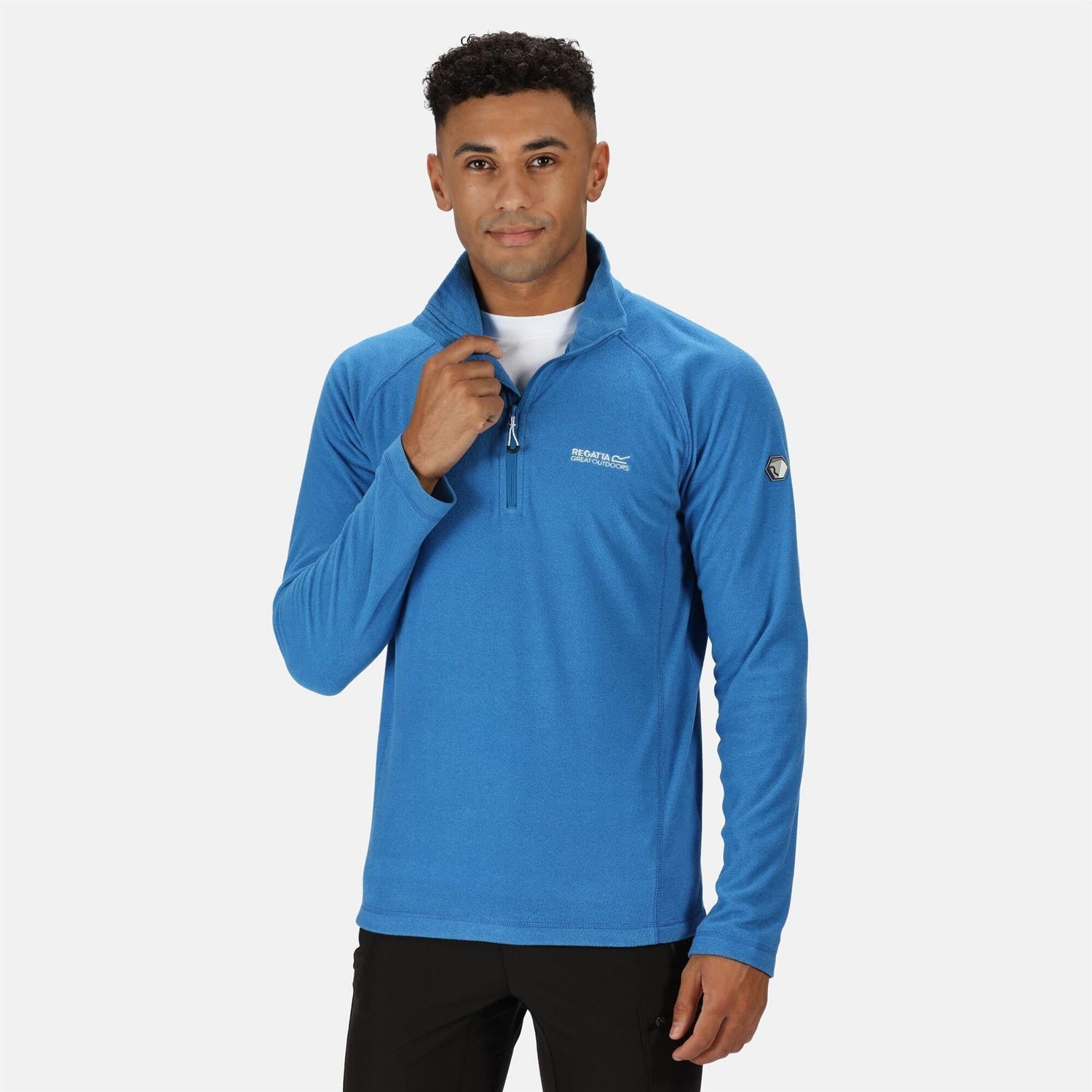 Regatta Montes Mens Half Zip Fleece Lightweight Jumper Pullover - Just £12.49! Shop now at Warwickshire Clothing.