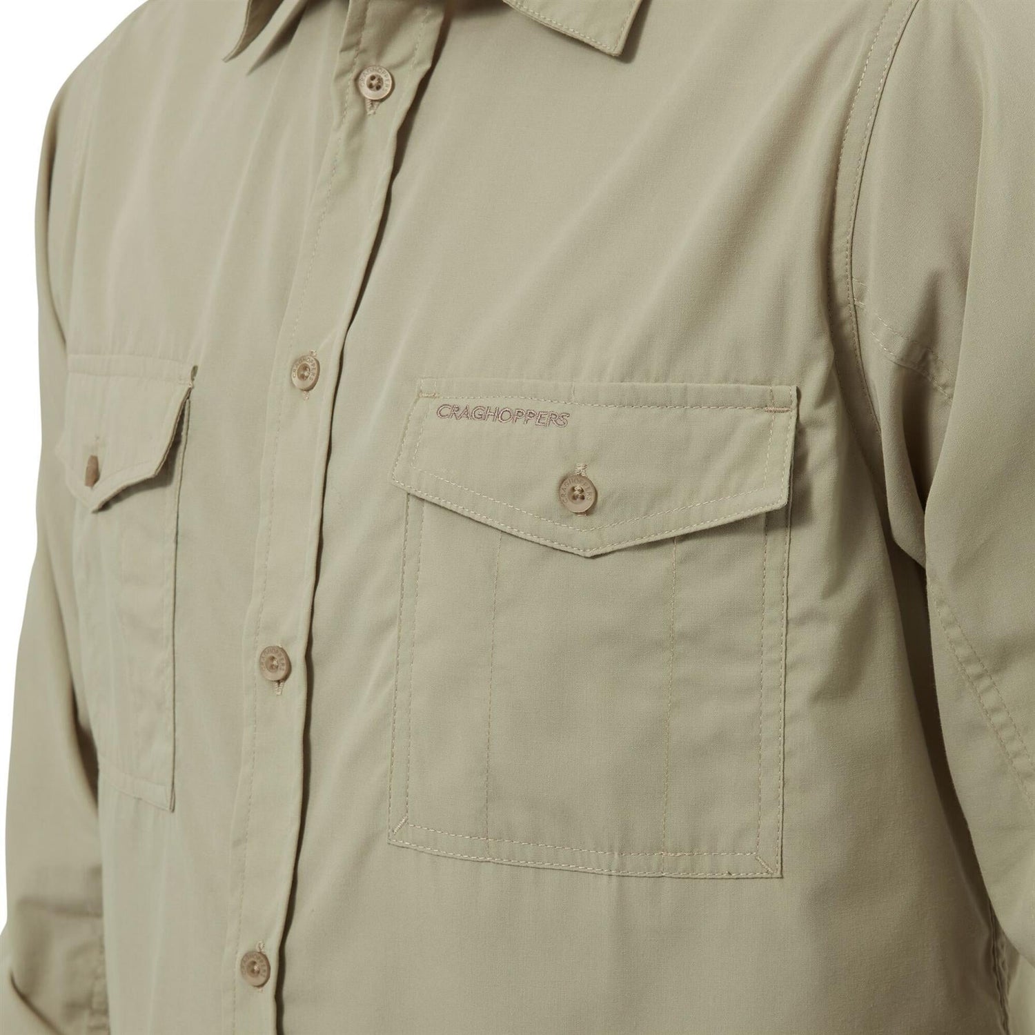 Craghoppers Mens New Kiwi Long Sleeved Shirt Walking Nosi Defence Travel - Just £29.99! Shop now at Warwickshire Clothing.